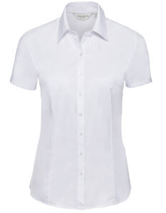 Ladies´ Short Sleeve Herringbone Shirt